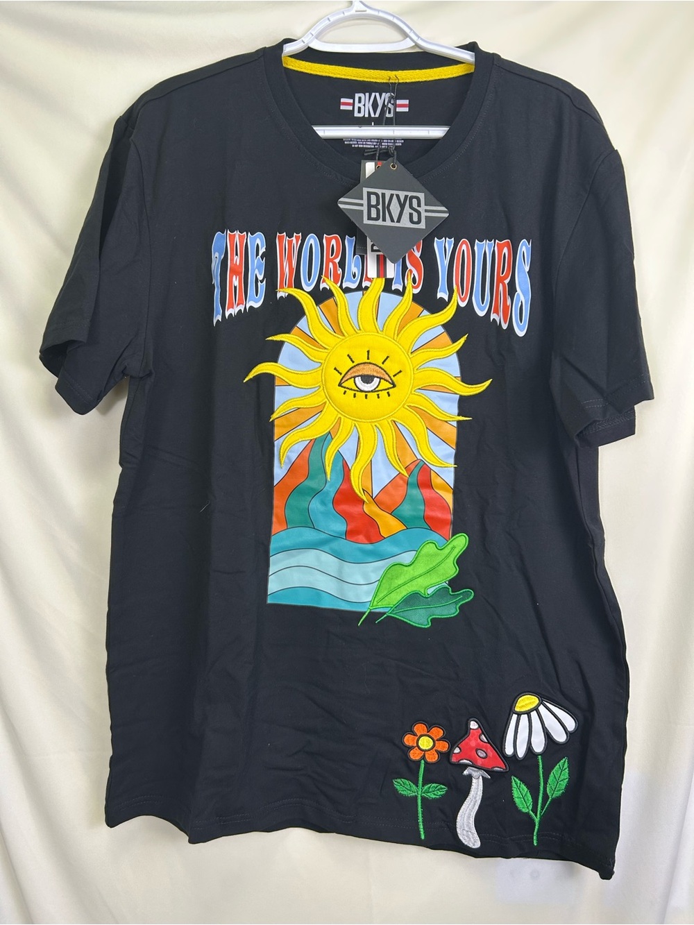 'The World Is Yours' Short Sleeve Tee - Black